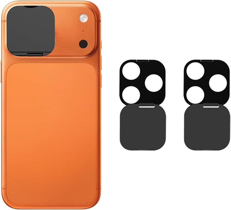 EYSOFT Camera Lens Cover Compatible for iPhone 17 Pro/ 17 Pro Max,Camera Lens Protector to Protect Privacy and Security,Strong Adhesive Black-2 Pack - Image 1